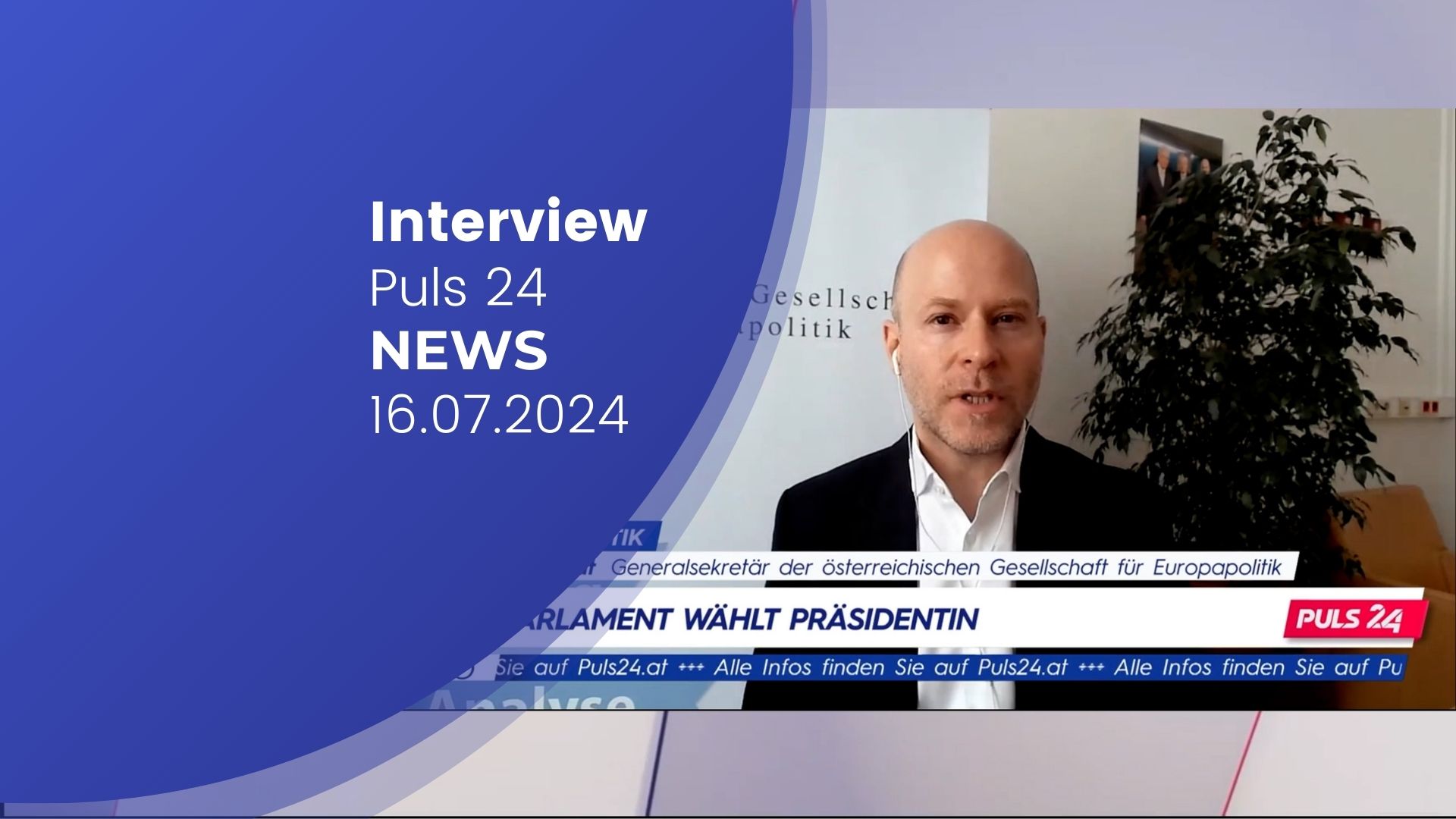 Paul Schmidt, im Puls24 NEWS Interview