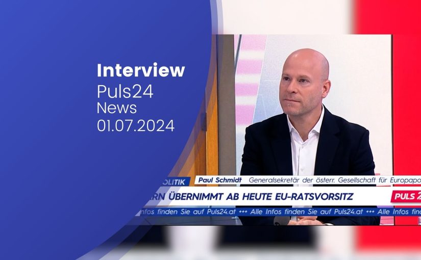 Paul Schmidt im Puls24 News Interview zum Thema "Ungarn übernimmt EU-Ratsvorsitz"