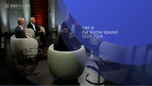 Paul Schmidt, in der ORF3 Sendung "Zur Sache Spezial", zur Nationalratswahl 2024